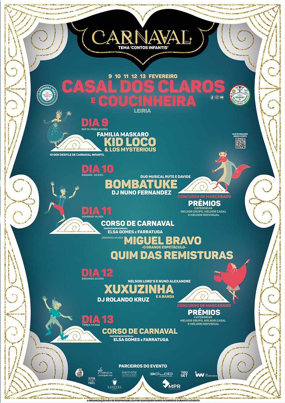 Cartaz Carnaval 2024 - Casal dos Claros e Coucinheira