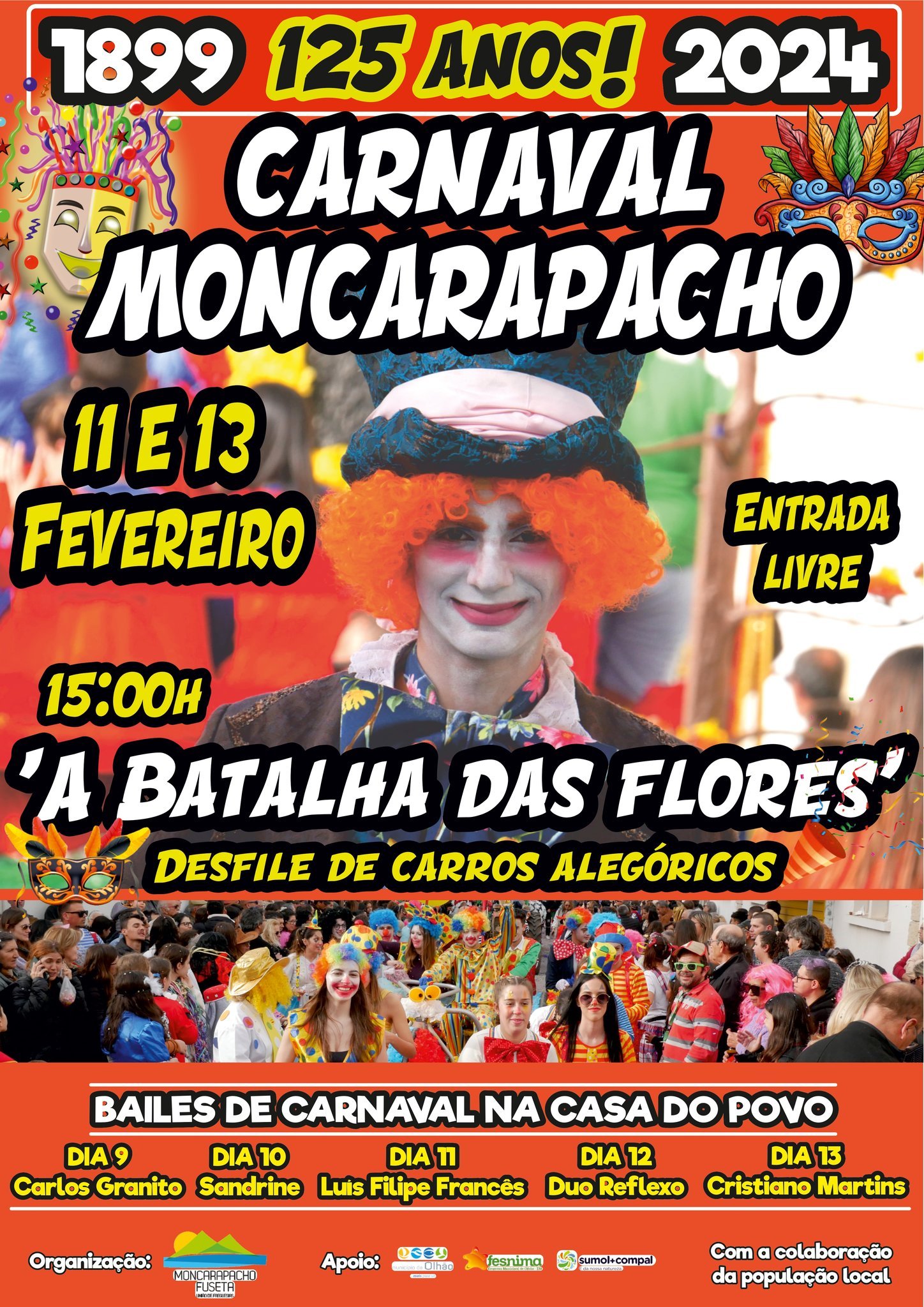 Cartaz Carnaval 2024 - Moncarapacho