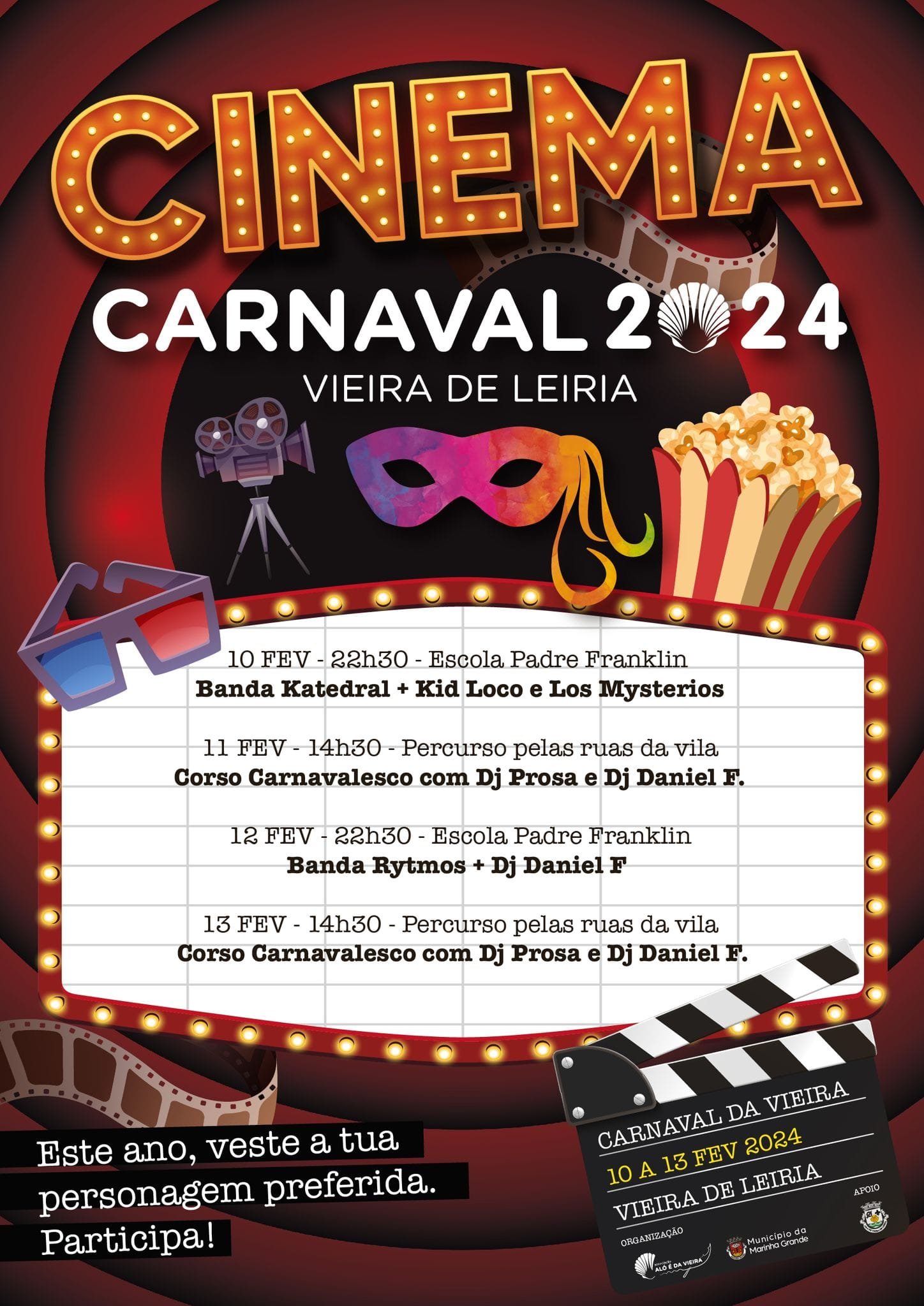 Cartaz Carnaval 2024 - Vieira de Leiria