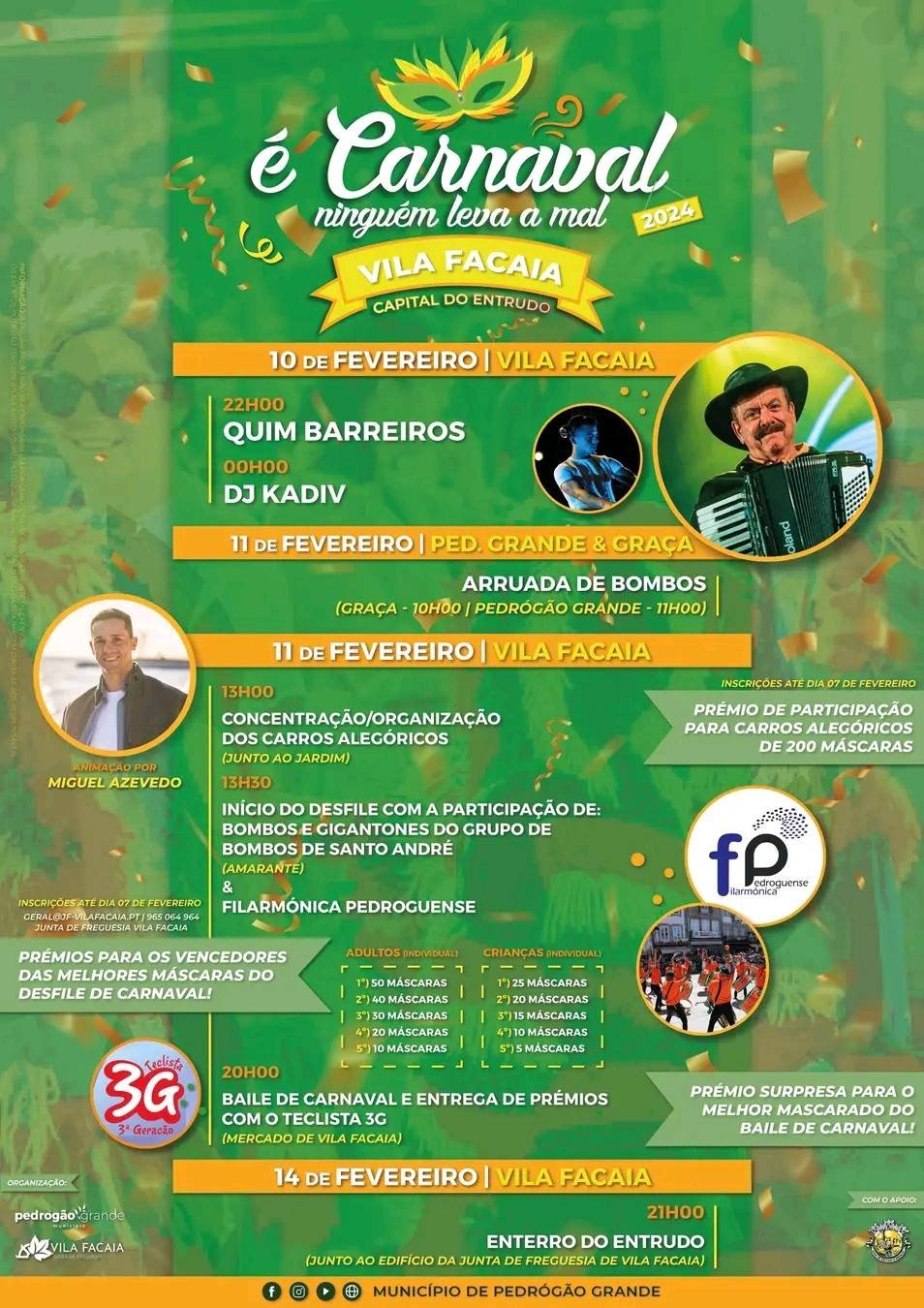 Cartaz Carnaval 2024 - Vila Facaia