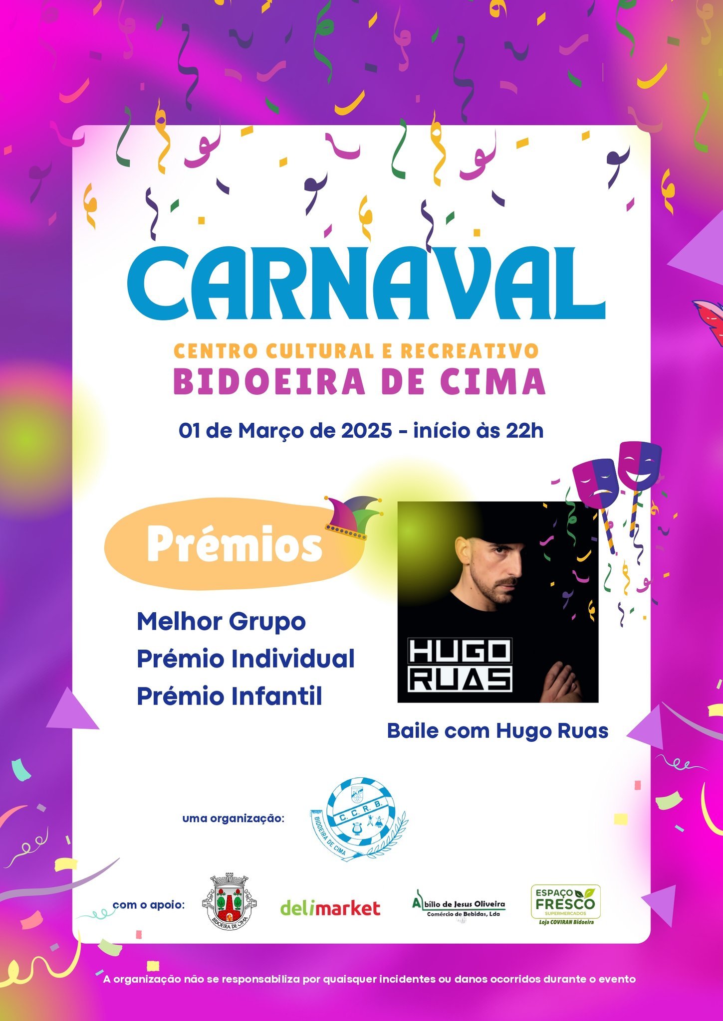 Cartaz Carnaval 2025 - Bidoeira de Cima