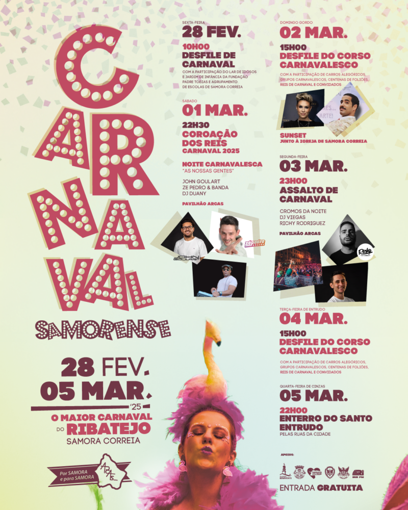 Cartaz Carnaval 2025 - Samora Correia