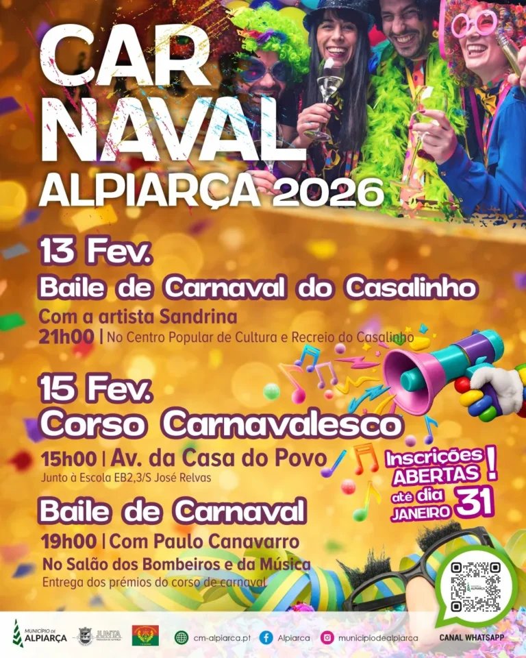 Cartaz Carnaval 2026 - Alpiarça