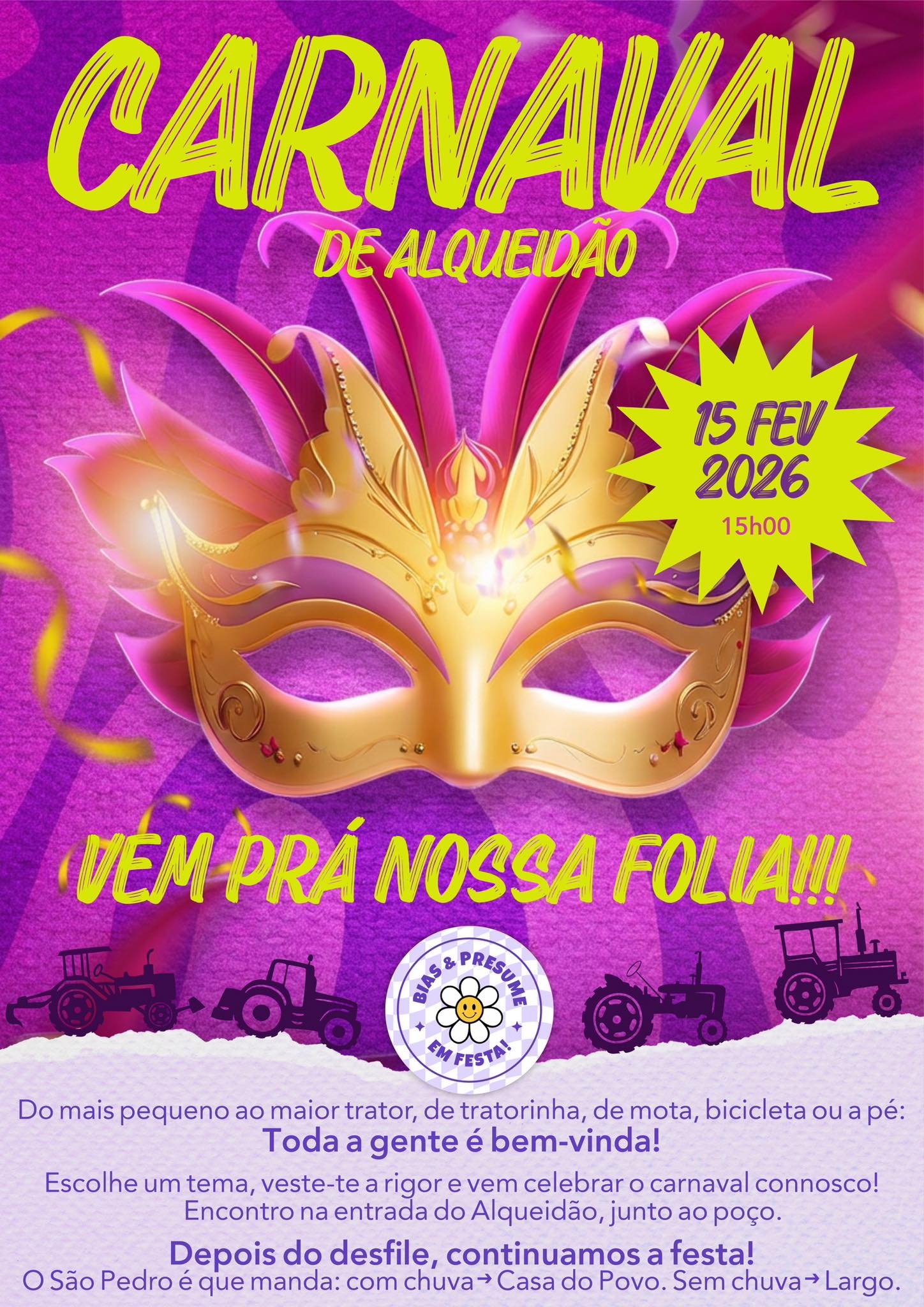 Cartaz Carnaval 2026 - Alqueidão