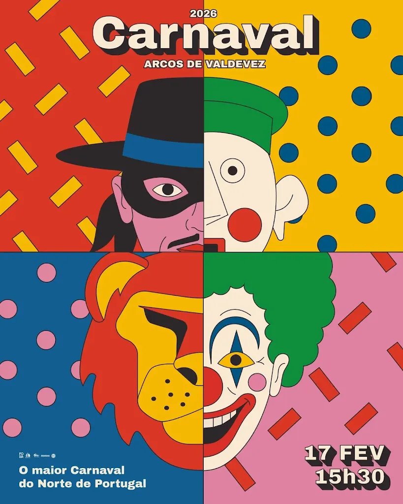 Cartaz Carnaval 2026 - Arcos de Valdevez