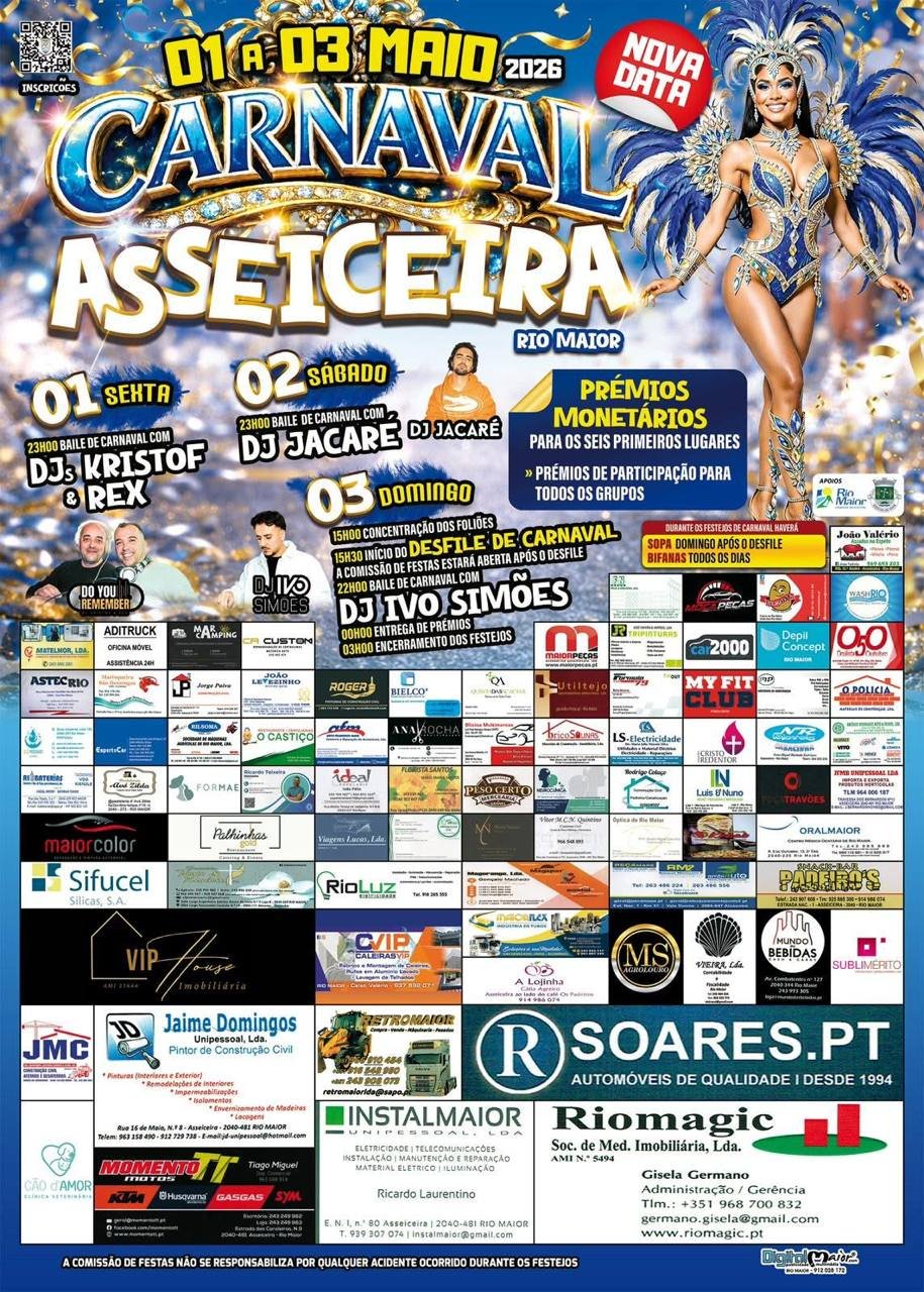 Cartaz Carnaval 2026 - Asseiceira