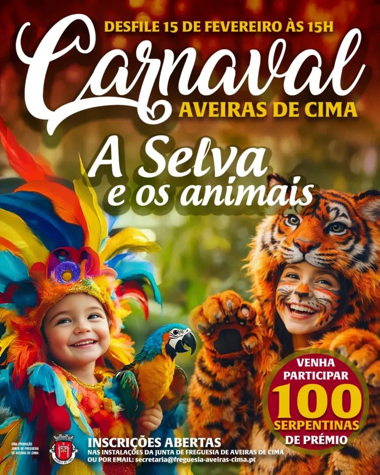 Cartaz Carnaval 2026 - Aveiras de Cima