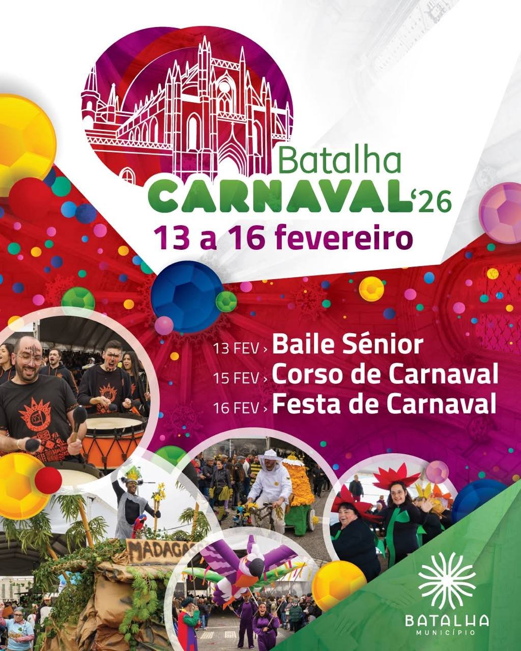 Cartaz Carnaval 2026 - Batalha