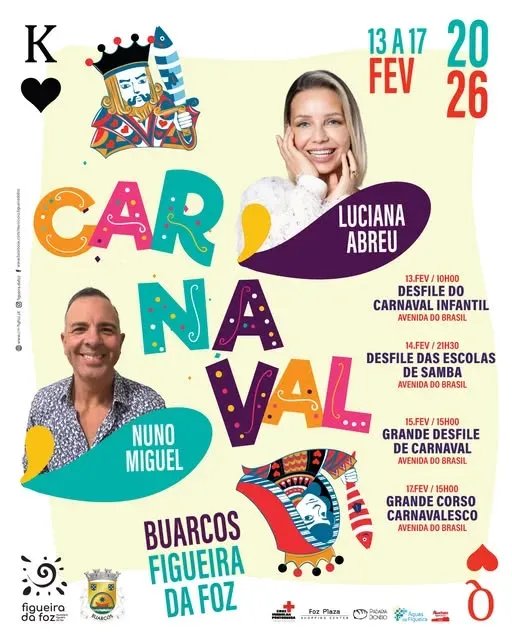 Cartaz Carnaval 2026 - Buarcos