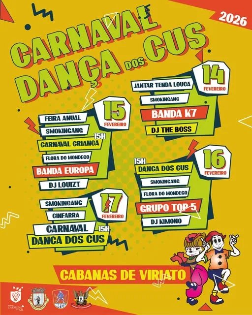 Cartaz Carnaval 2026 - Cabanas de Viriato