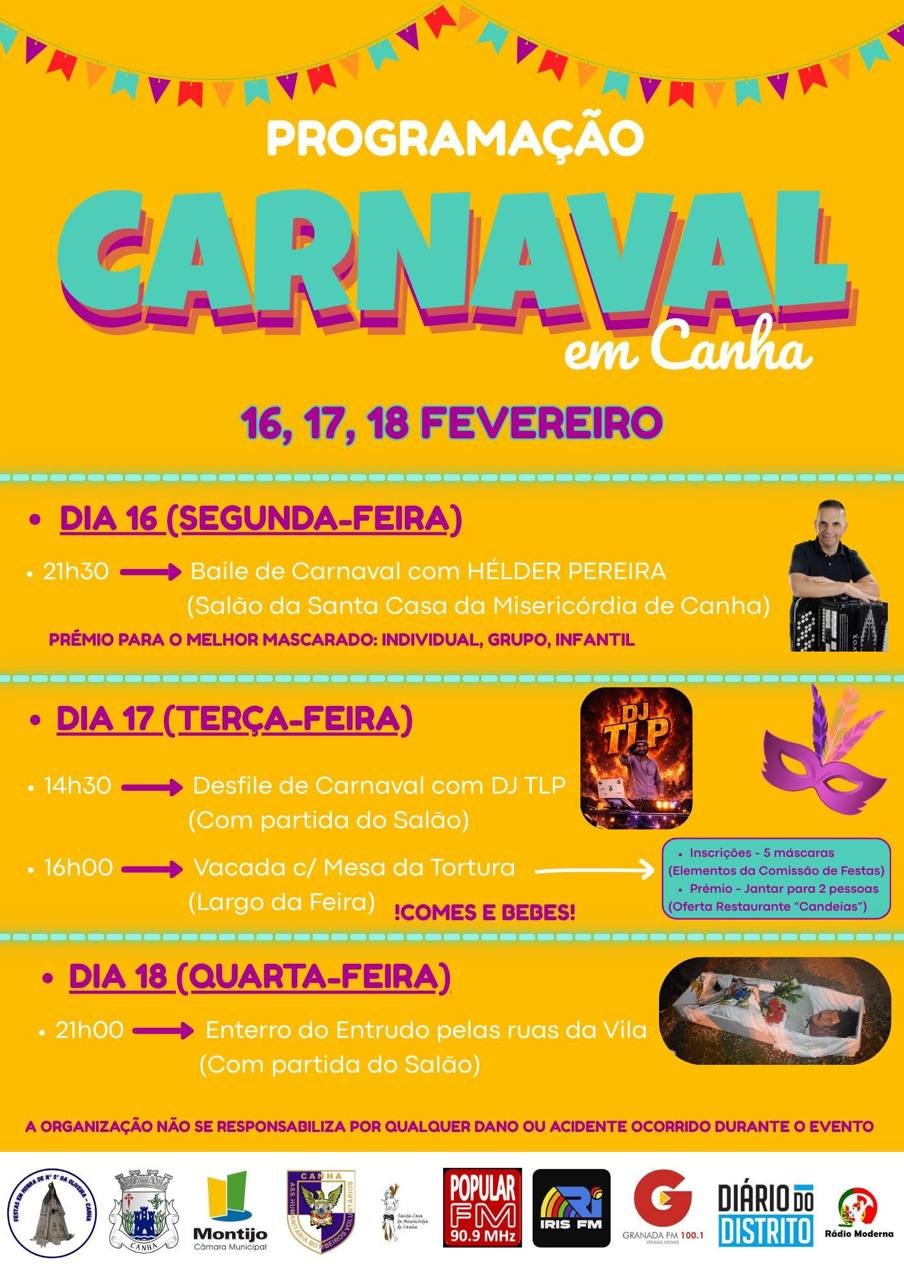 Cartaz Carnaval 2026 - Canha