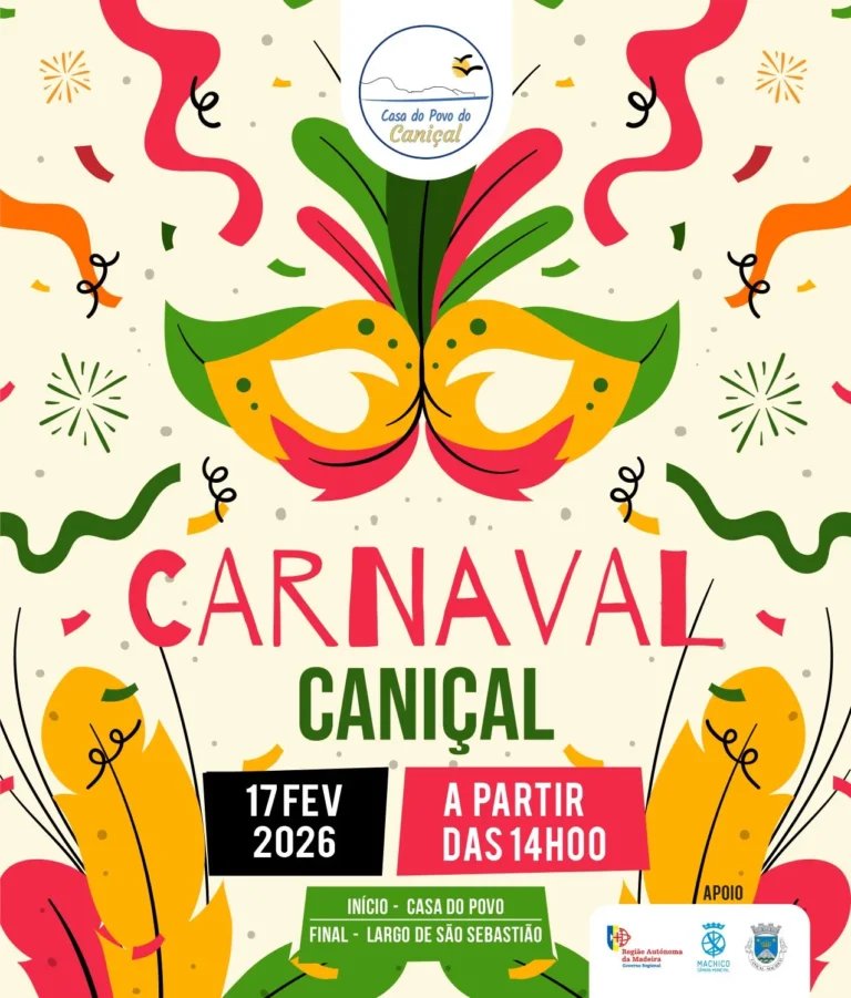 Cartaz Carnaval 2026 - Caniçal