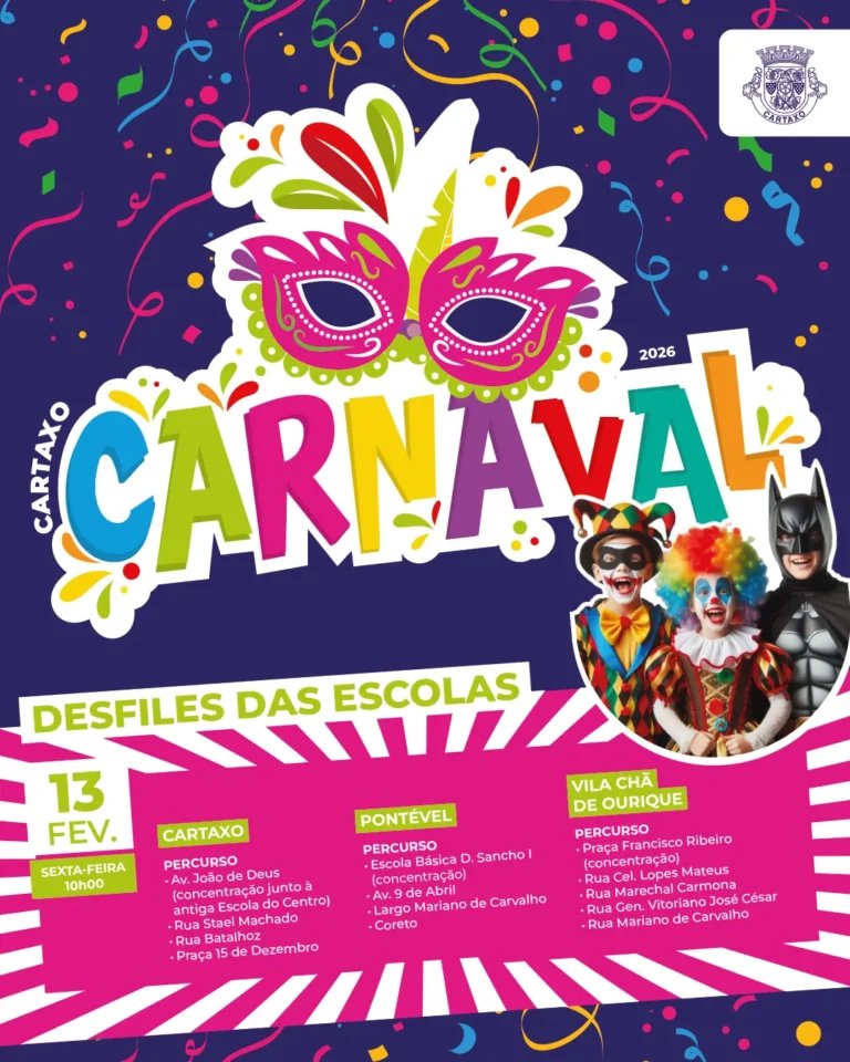 Cartaz Carnaval 2026 - Cartaxo