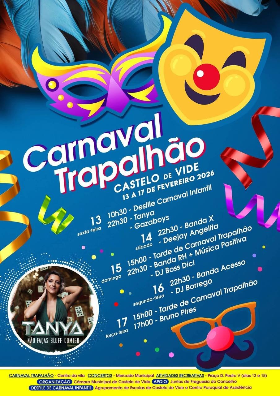 Cartaz Carnaval 2026 - Castelo de Vide