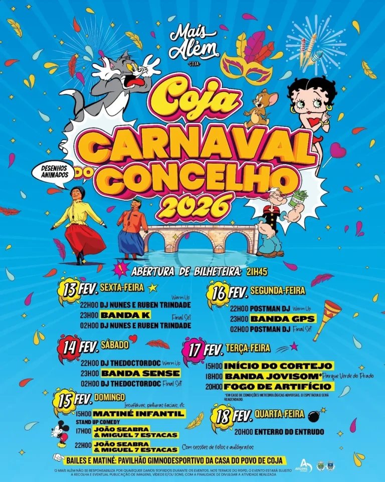 Cartaz Carnaval 2026 - Coja