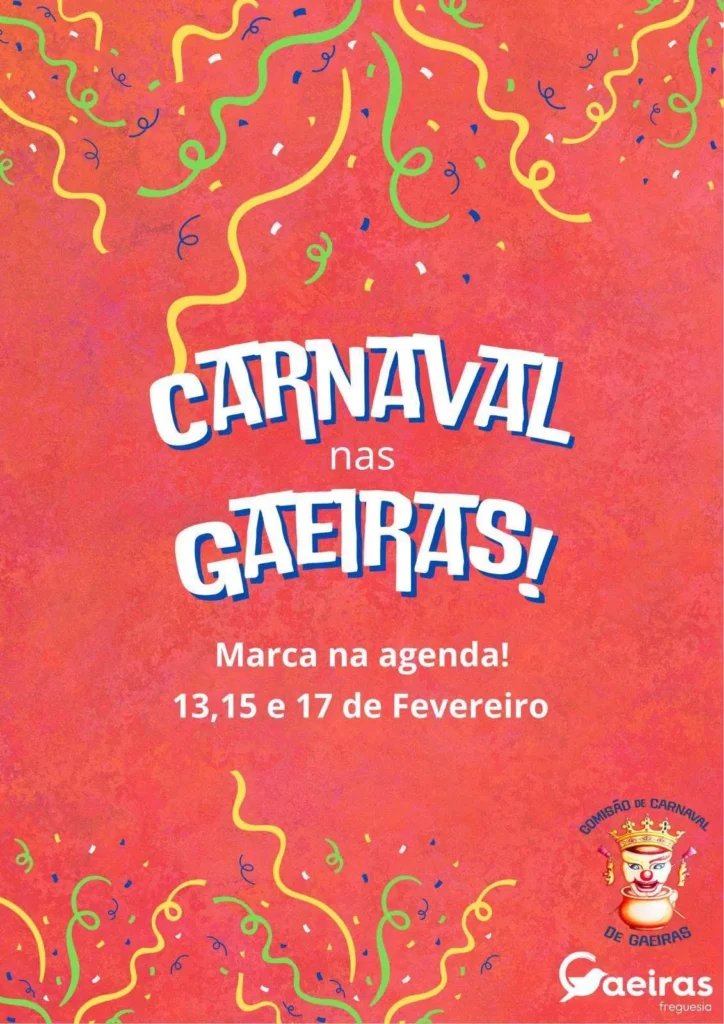 Cartaz Carnaval 2026 - Gaeiras