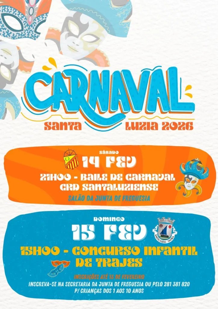Cartaz Carnaval 2026 - Santa Luzia