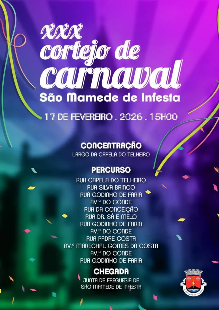 Cartaz Carnaval 2026 - São Mamede de Infesta