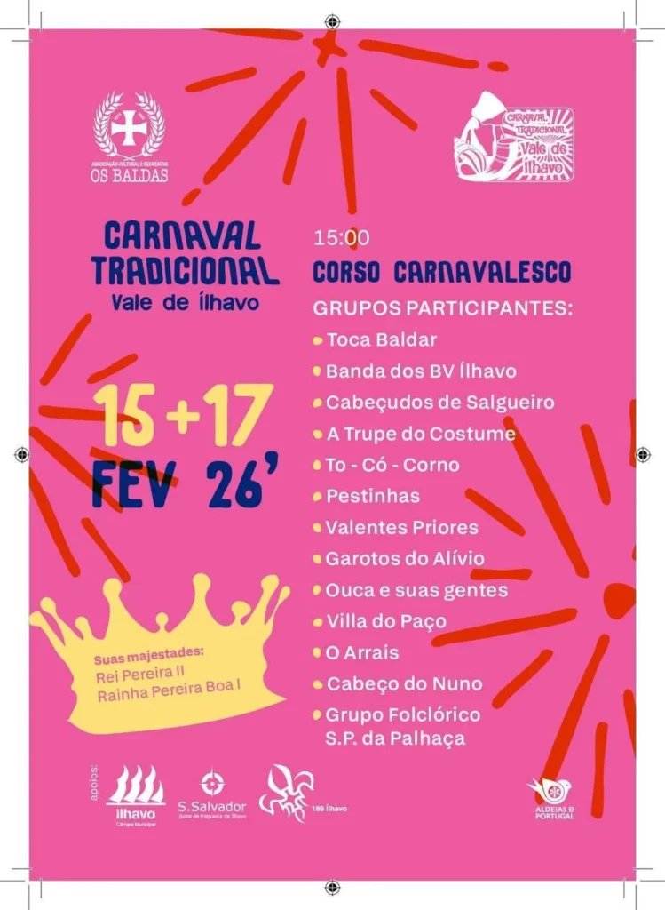 Cartaz Carnaval 2026 - Vale de Ílhavo