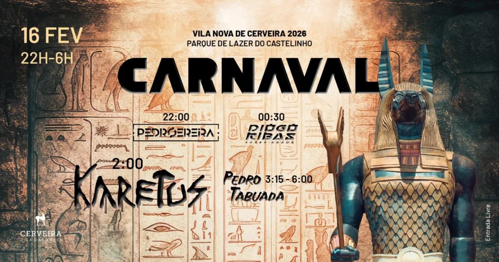 Cartaz Carnaval 2026 - Vila Nova de Cerveira