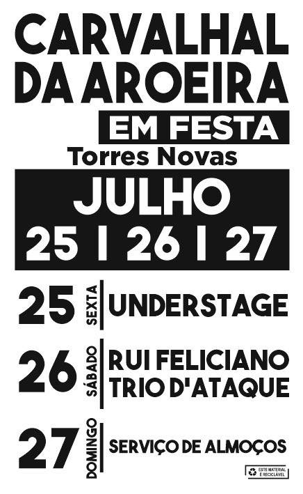 Cartaz Carvalhal da Aroeira em Festa 2025 - Torres Novas