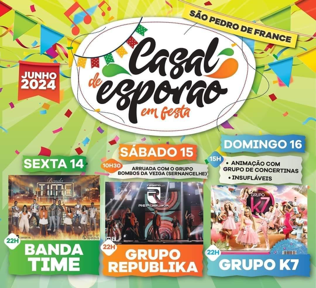 Cartaz Casal de Esporão em Festa 2024 - São Pedro de France