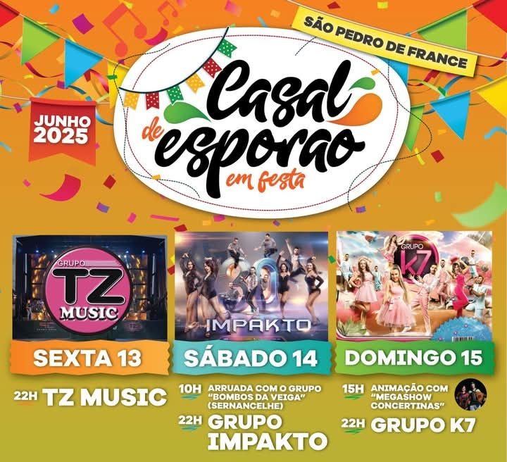 Cartaz Casal de Esporão em Festa 2025 - São Pedro de France