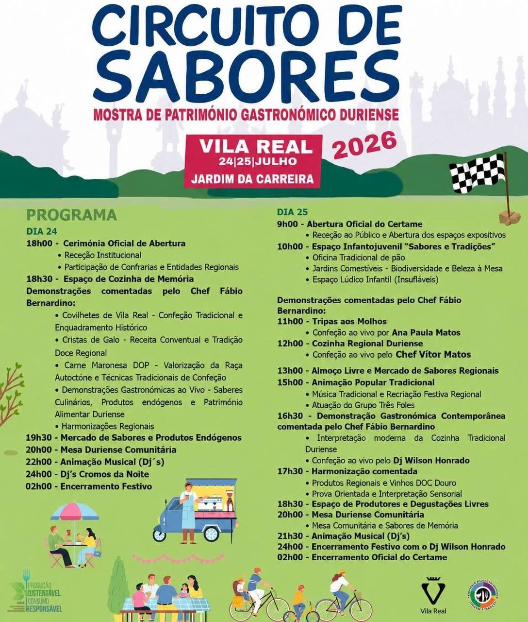 Cartaz Circuito de Sabores 2026 - Vila Real