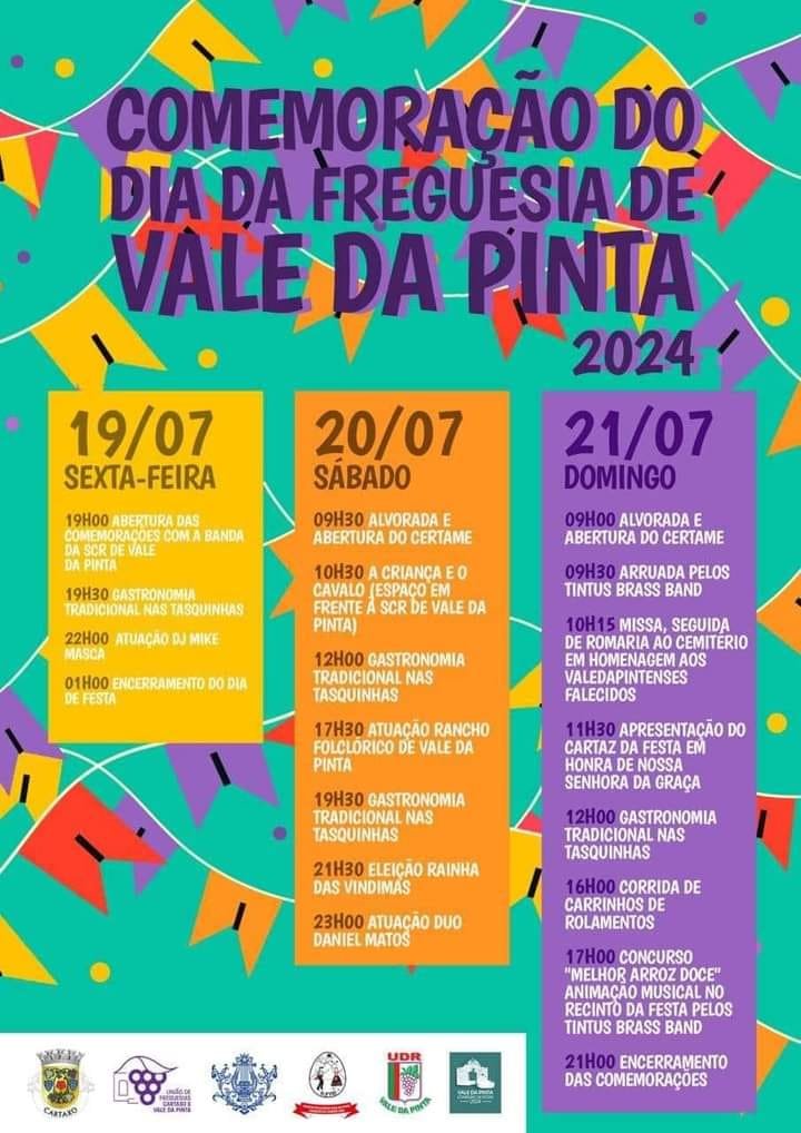 Cartaz Comemoração do Dia da Freguesia 2024 - Vale da Pinta