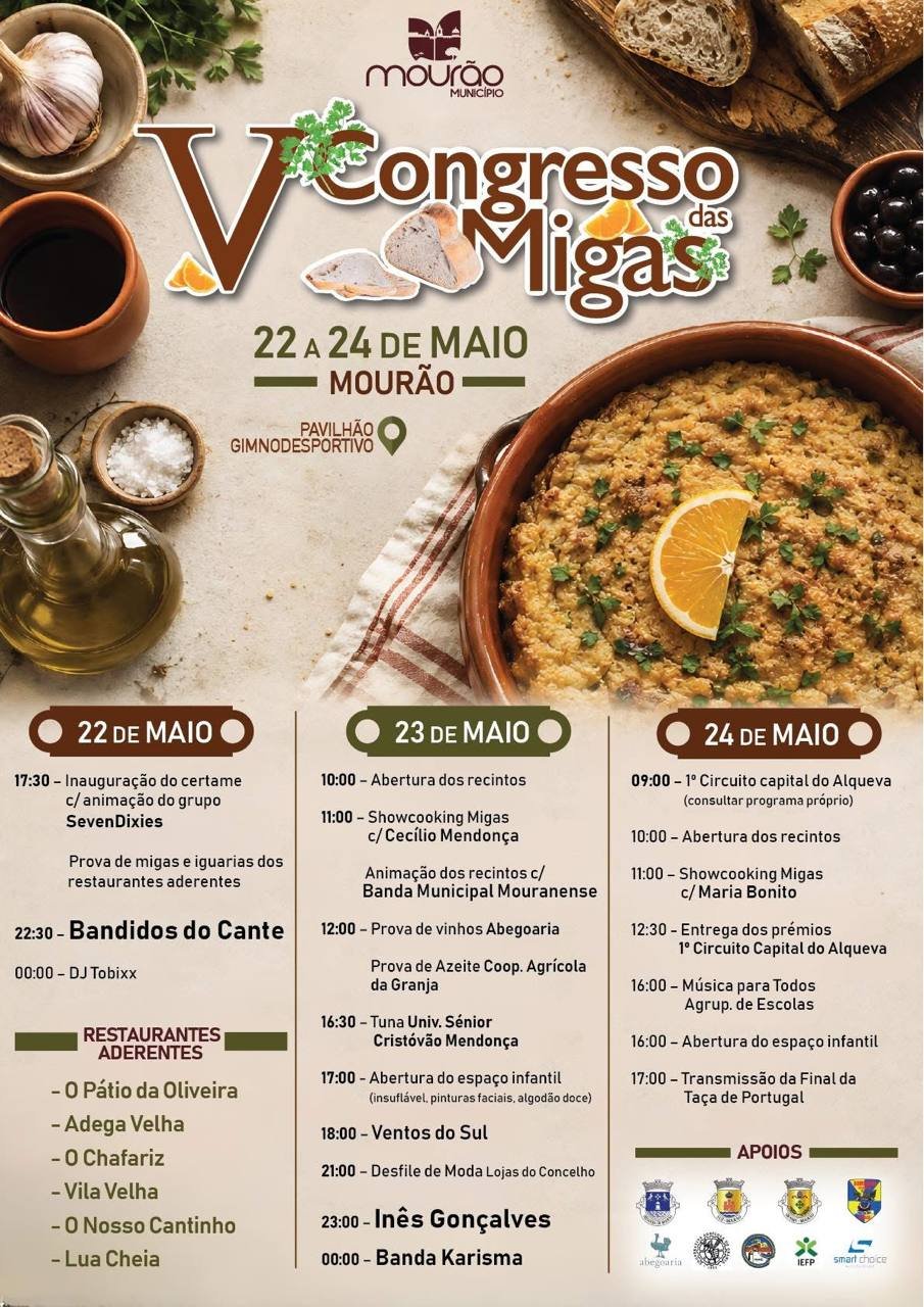 Cartaz Congresso das Migas 2026 - Mourão