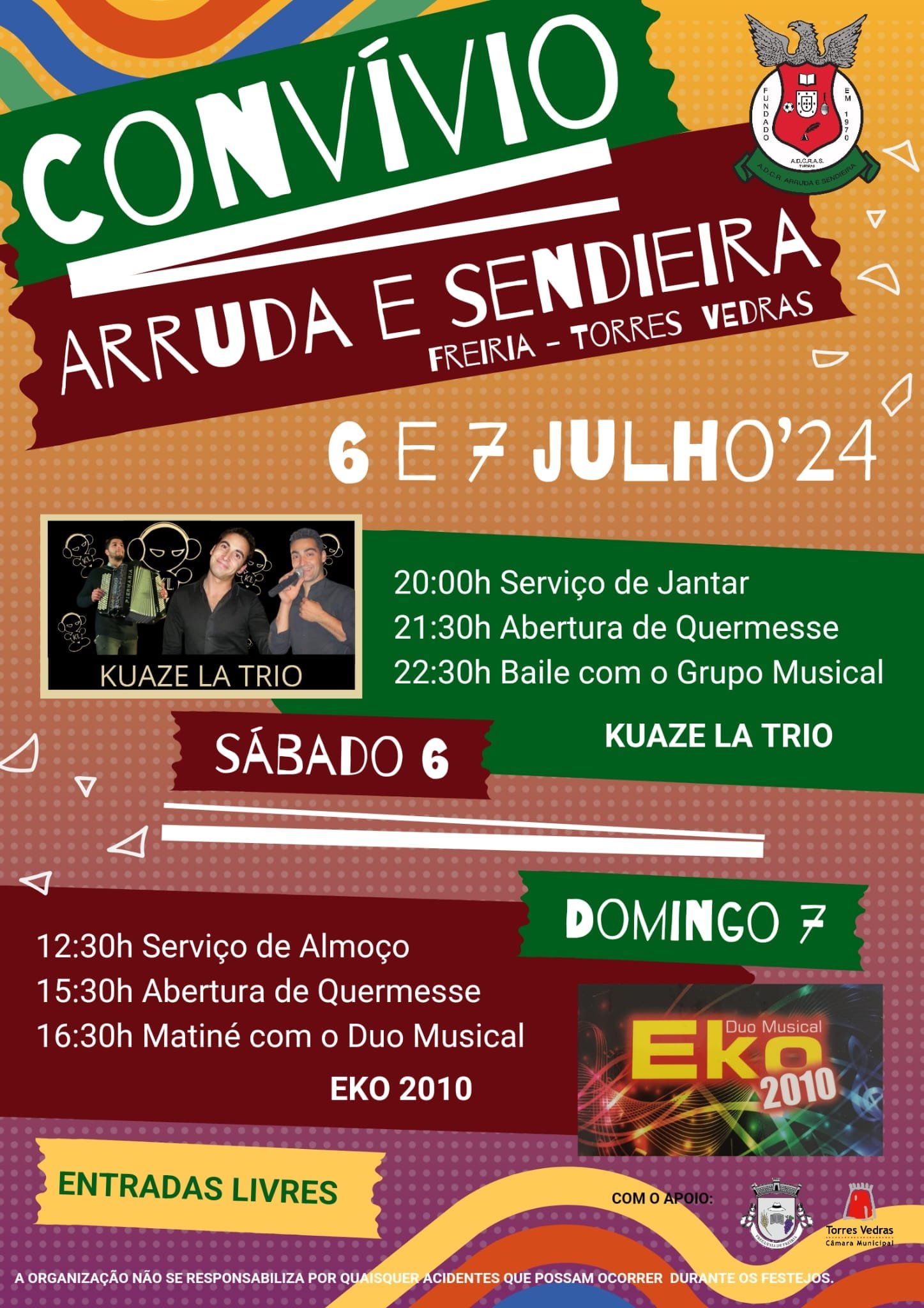 Cartaz Convívio de Arruda e Sendieira 2024 - Torres Vedras