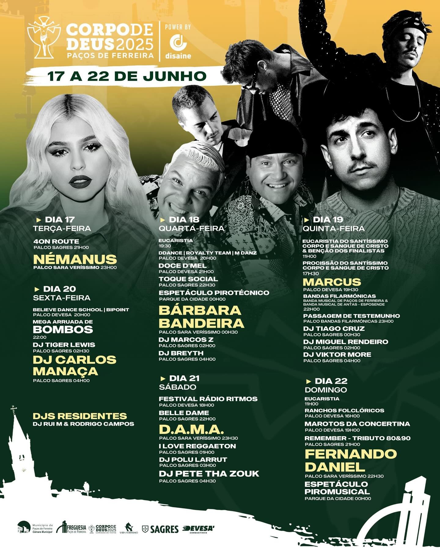 Cartaz Corpo de Deus 2025 - Paços de Ferreira