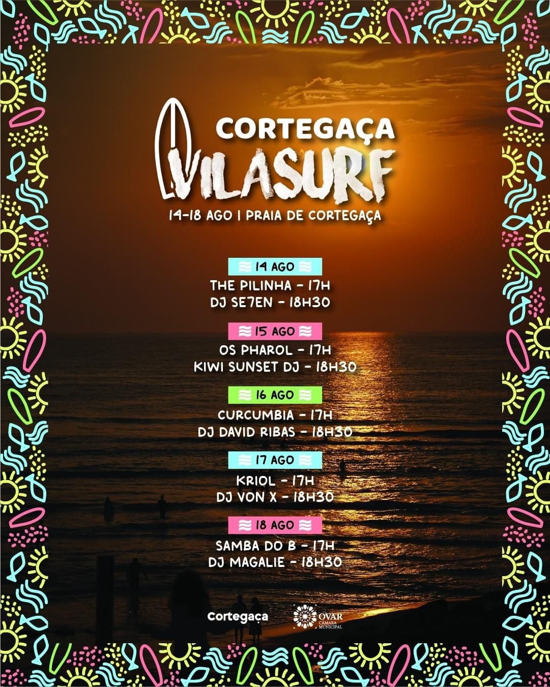 Cartaz Cortegaça Surf 2024 - Cortegaça