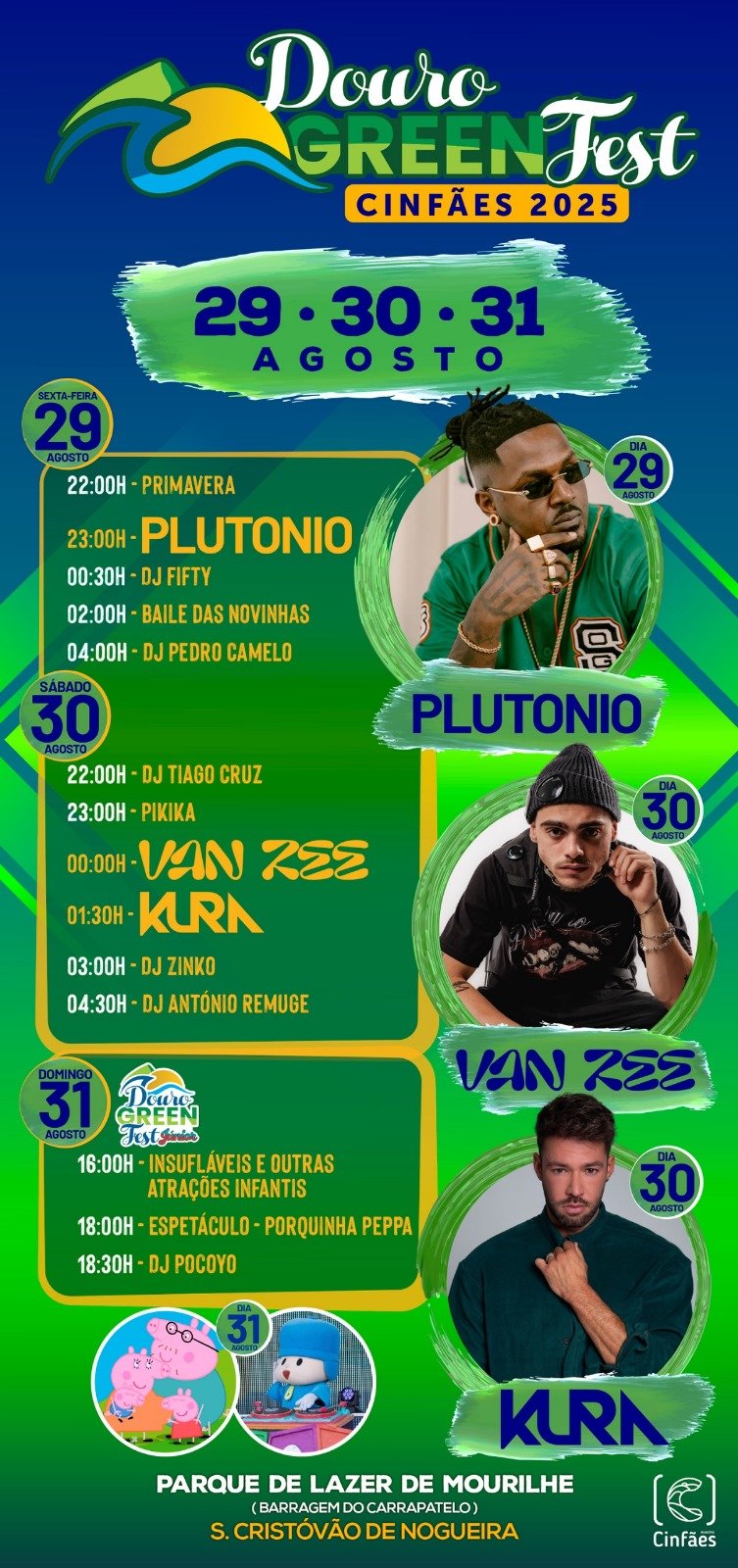 Cartaz Douro Green Fest 2025 - Cinfães