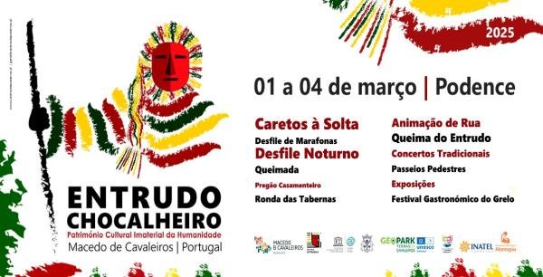 Cartaz ENTRUDO CHOCALHEIRO | Carnaval 2025 - Macedo de Cavaleiros
