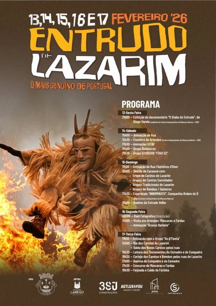Cartaz Entrudo de Lazarim 2026 - Lazarim