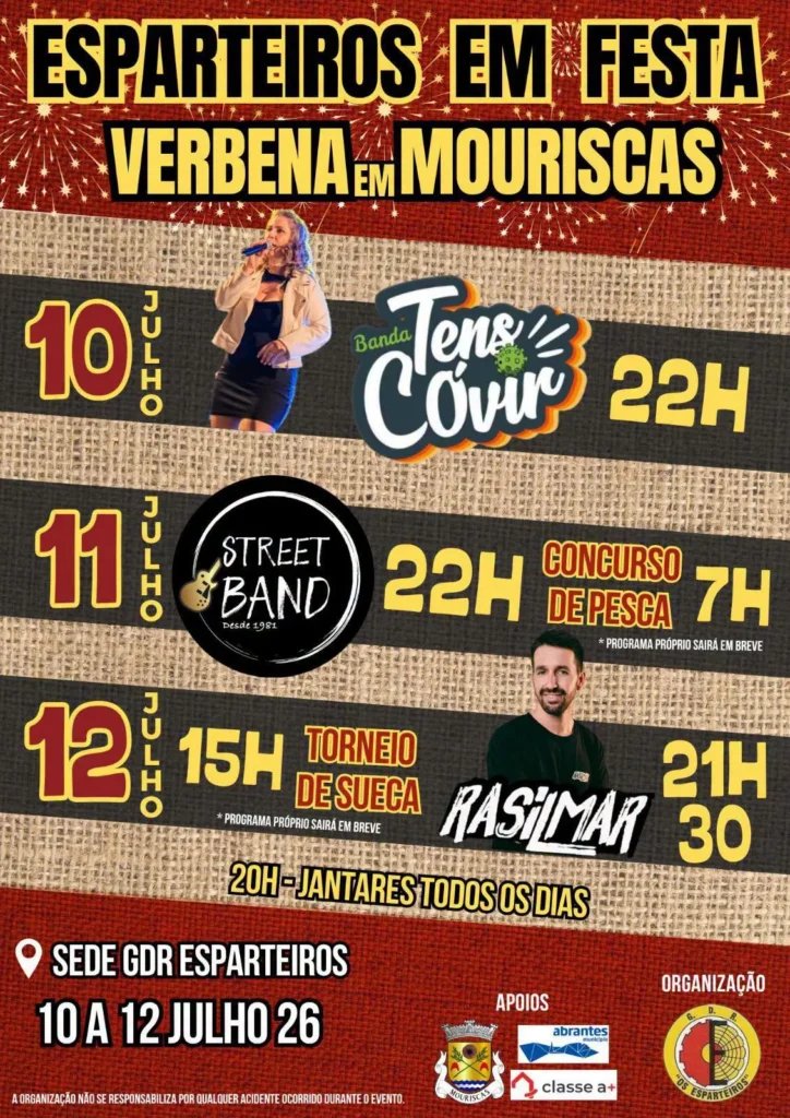 Cartaz Esparteiros em Festa 2026 - Mouriscas