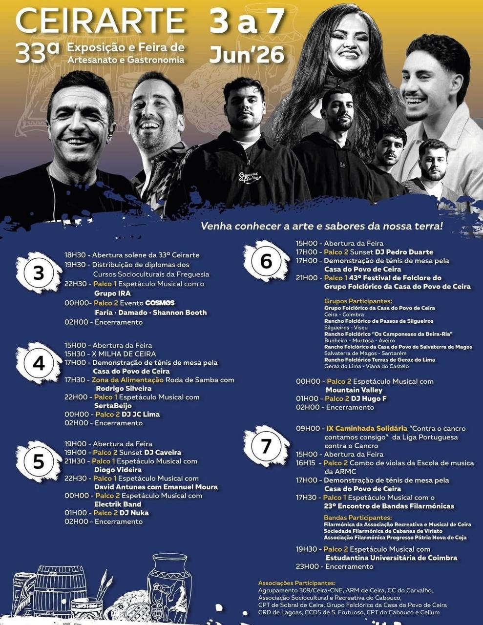 Cartaz Exposição e Feira de Artesanato e Gastronomia 2026 - Ceira