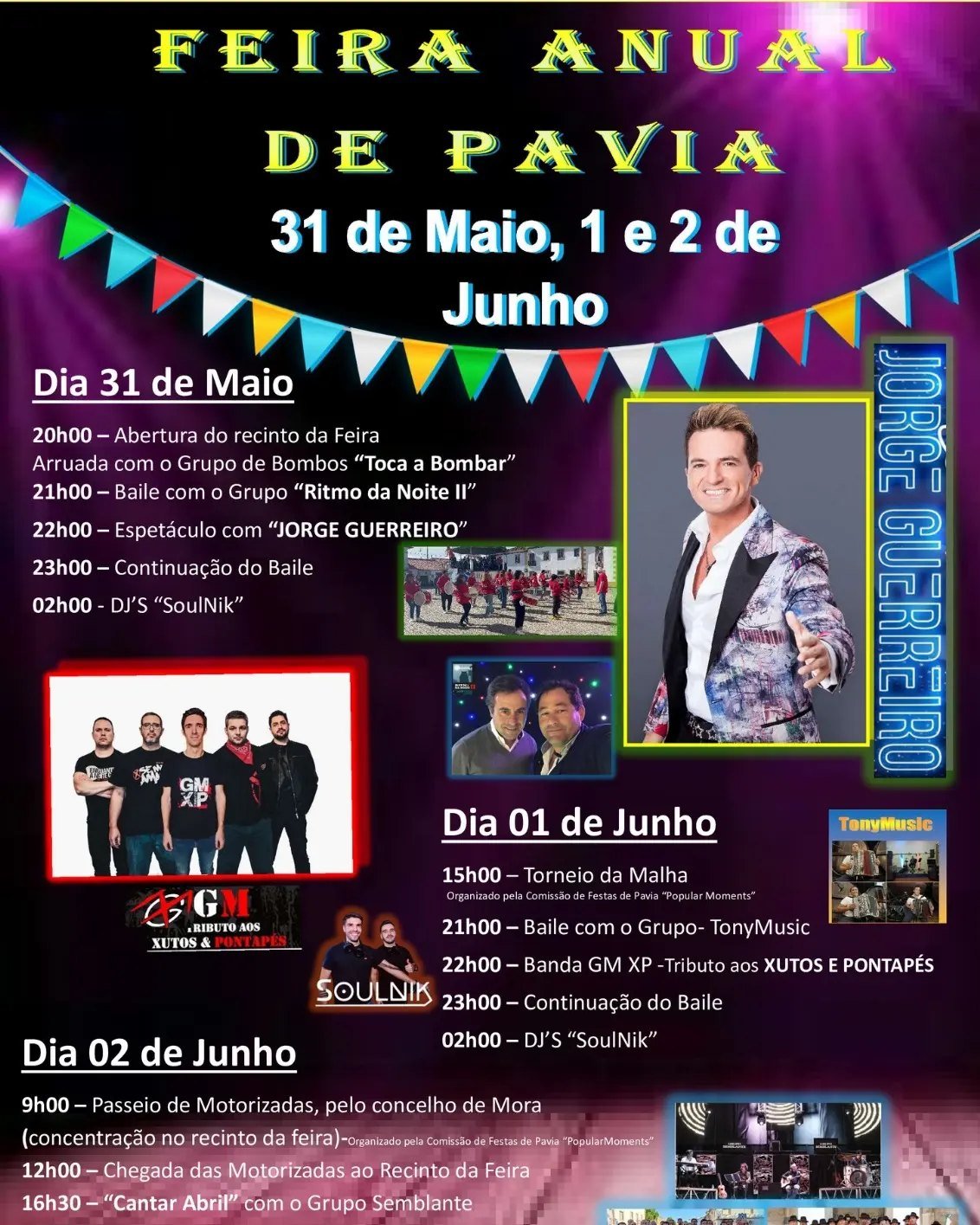 Cartaz Feira Anual de Pavia 2024 - Mora