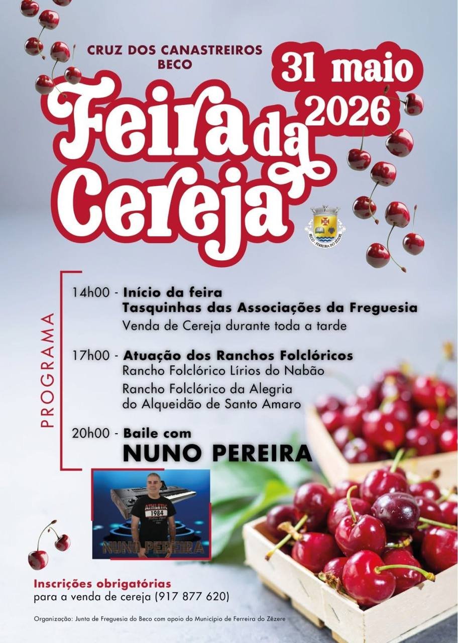 Cartaz Feira da Cereja 2026 - Beco