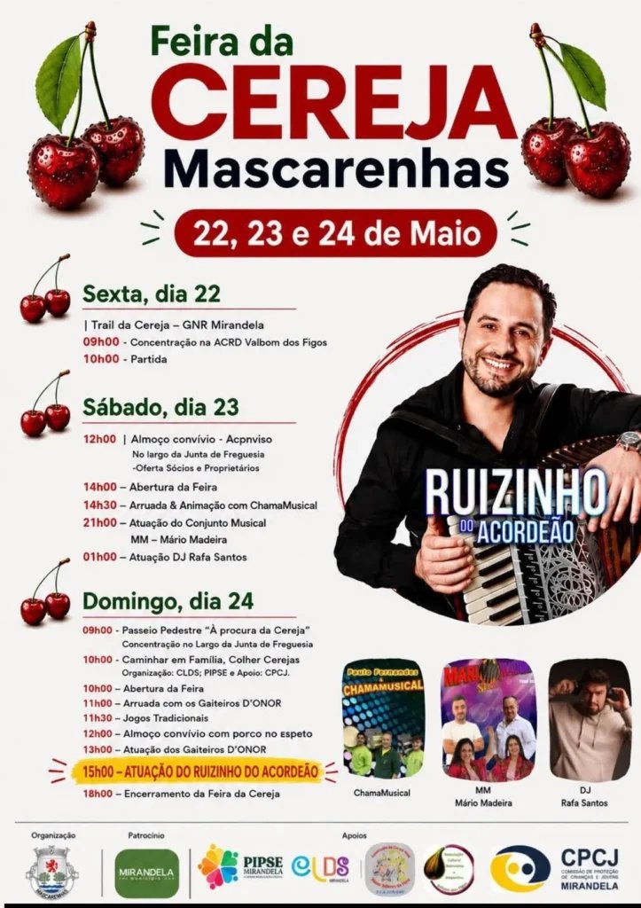 Cartaz Feira da Cereja 2026 - Mascarenhas