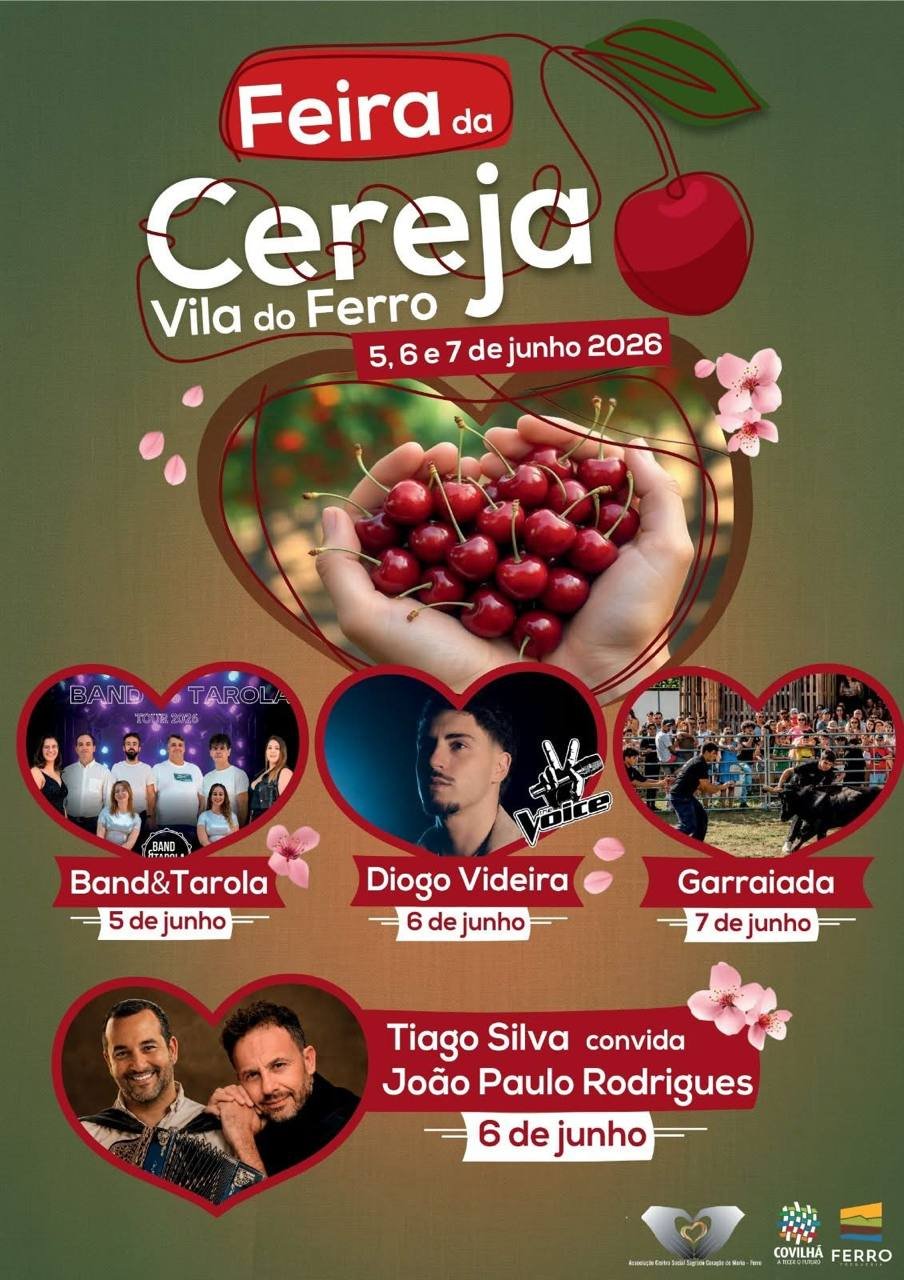 Cartaz Feira da Cereja 2026 - Vila do Ferro