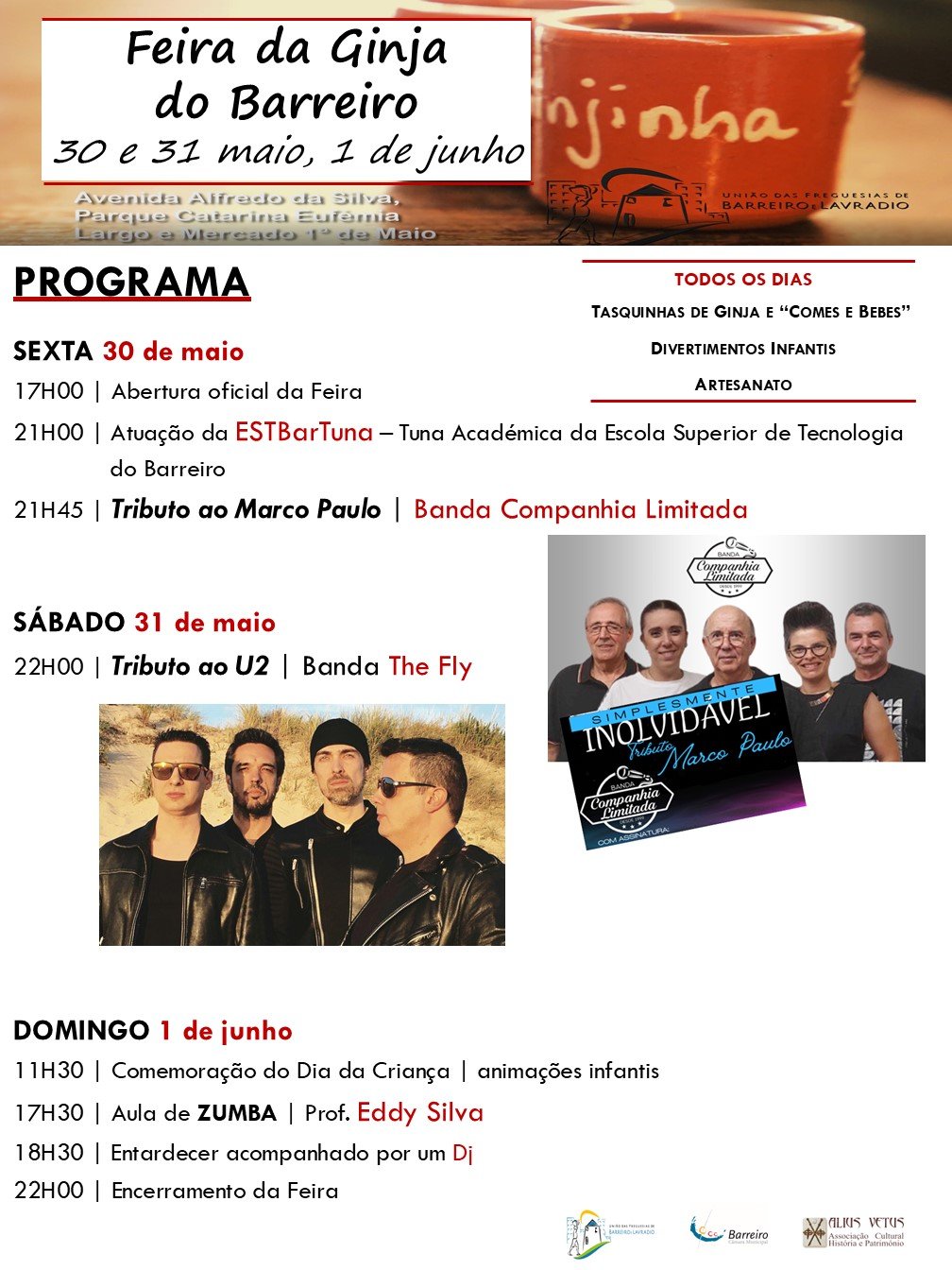 Cartaz Feira da Ginja 2025 - Barreiro