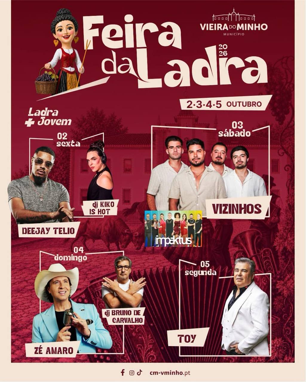 Cartaz Feira da Ladra 2026 - Vieira do Minho