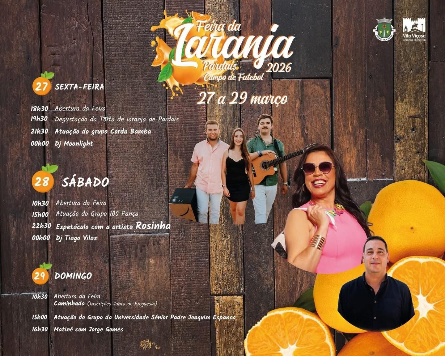 Cartaz Feira da Laranja 2026 - Pardais