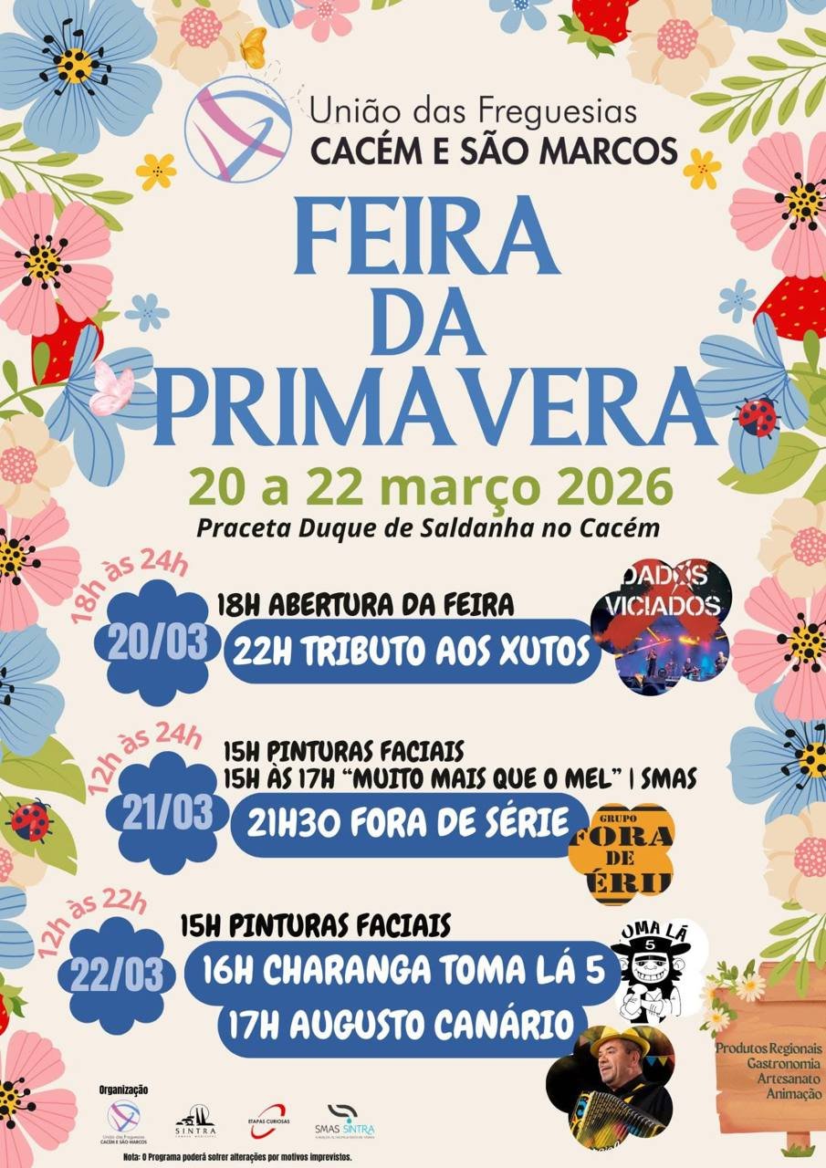Cartaz Feira da Primavera 2026 - Cacém
