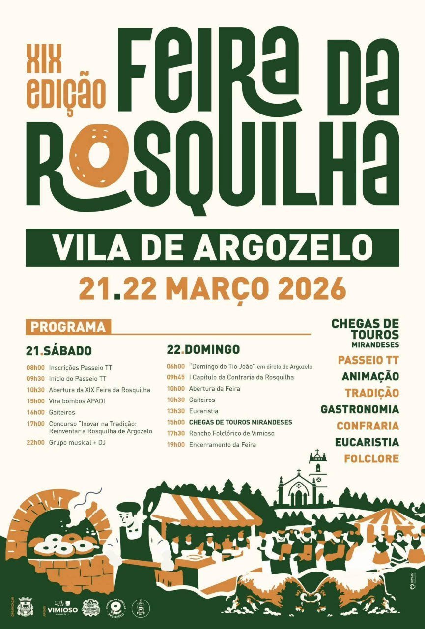 Cartaz Feira da Rosquilha 2026 - Argozelo