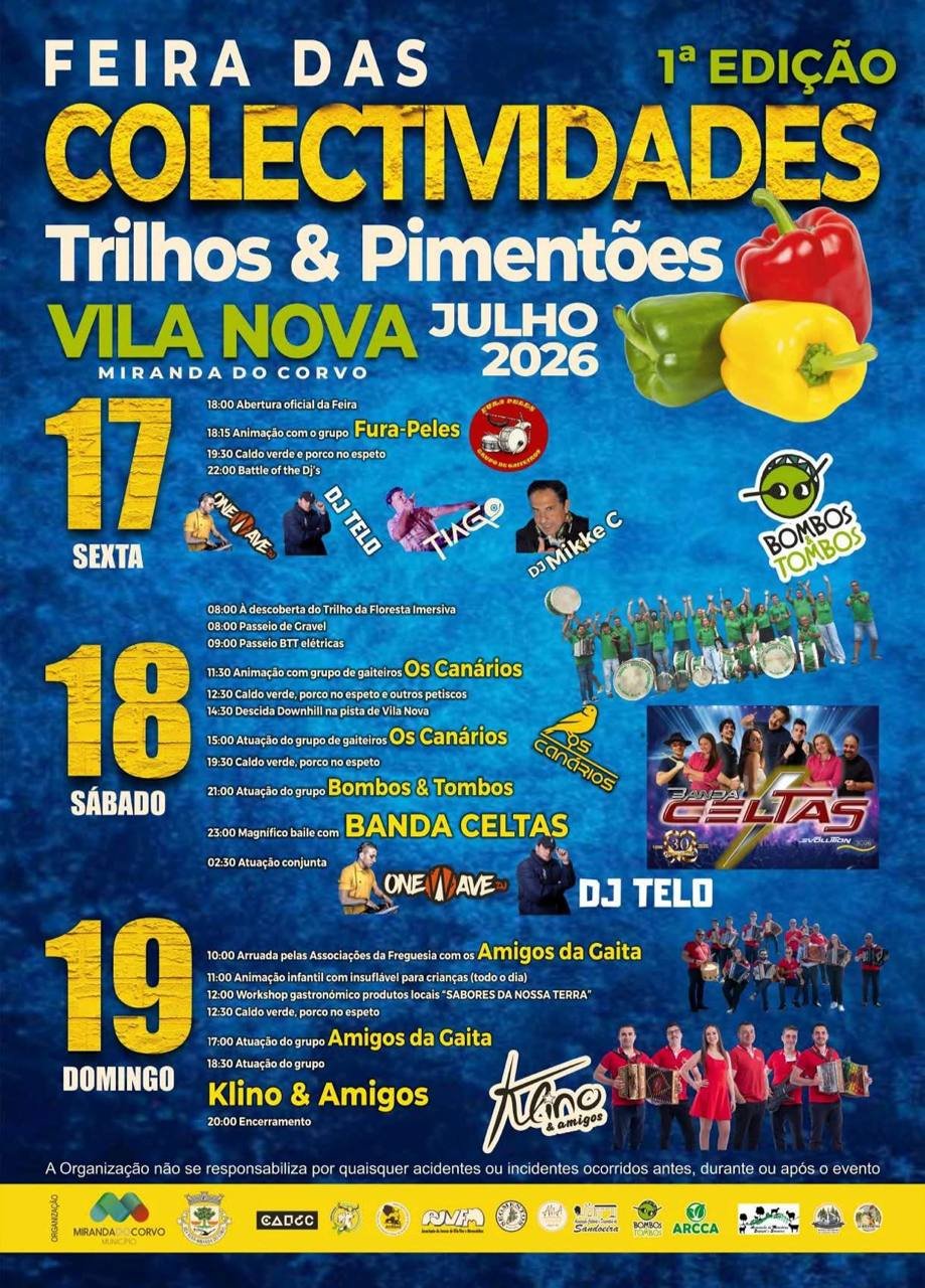 Cartaz Feira das Colectividades 2026 - Vila Nova