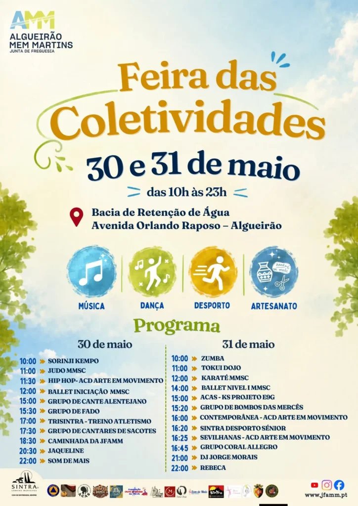 Cartaz Feira das Coletividades 2026 - Algueirão