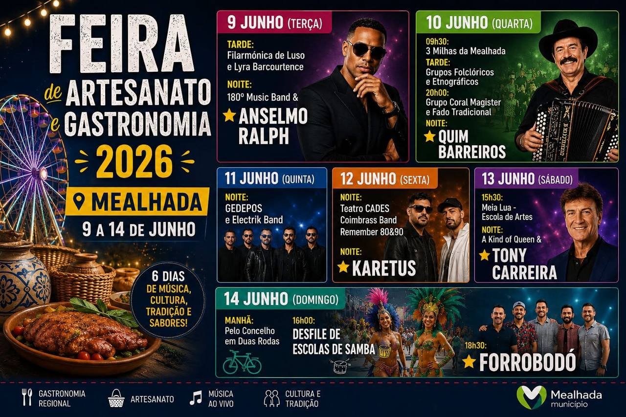 Cartaz Feira de Artesanato e Gastronomia 2026 - Mealhada